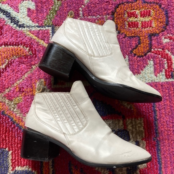 Melrose & Market White Ankle Booties 7 - Picture 6 of 12